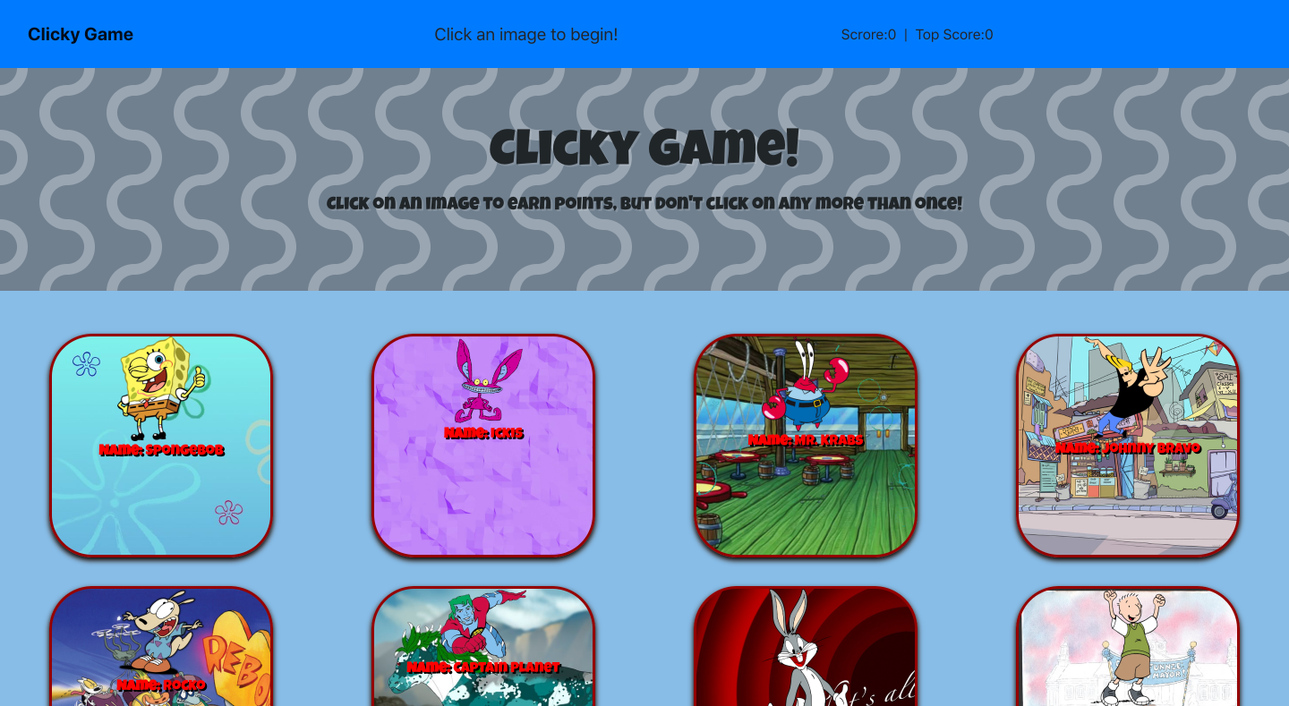 clickygame website.